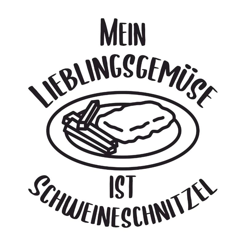 Lieblingsgemüse Schnitzel Fleischesser lustige