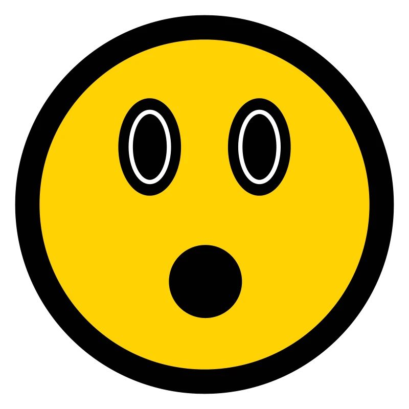 Émoticône perplexe - Symbole d’image - Stroke Face