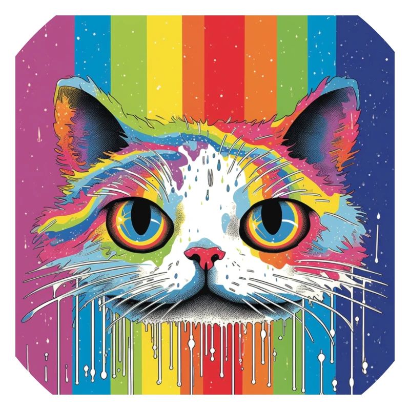 Rainbow kitty