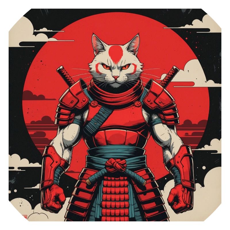 Samurai Cat Warrior
