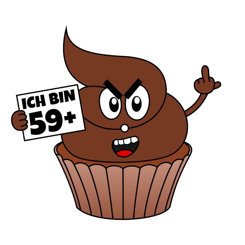 60. Geburtstag Kackcake Ich bin 59+1 Geschenk