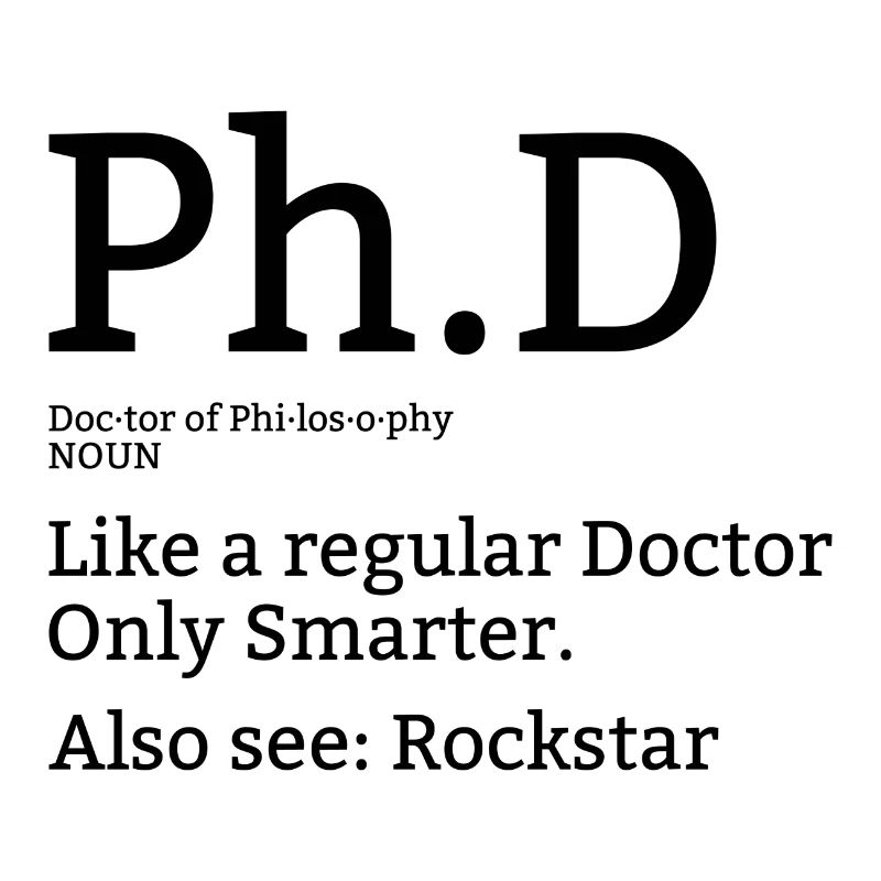Phd Doktor Student Uni Spruch Geschenk