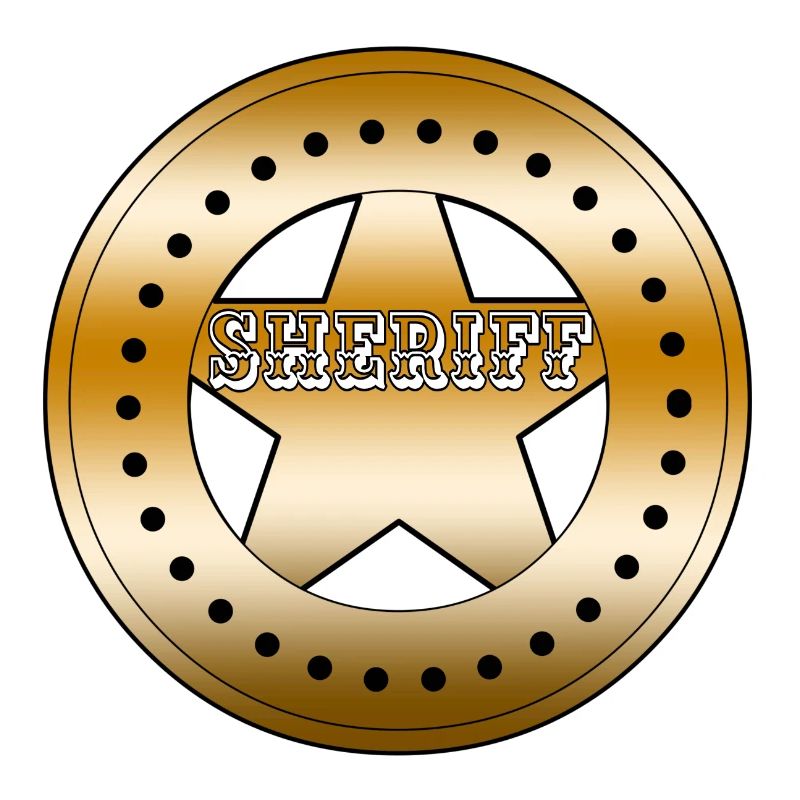 Sheriff Abzeichen Schild