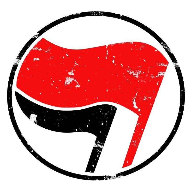 Antifa flags logo grunge
