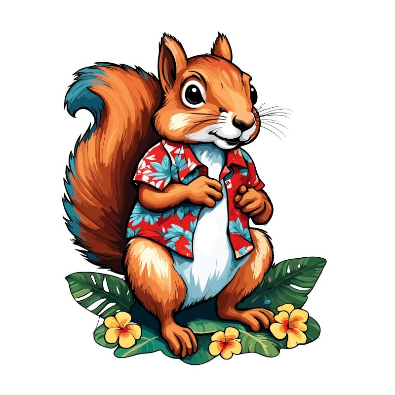 Eichhörnchen / Tier / Nagetier / Waldtier / Comic