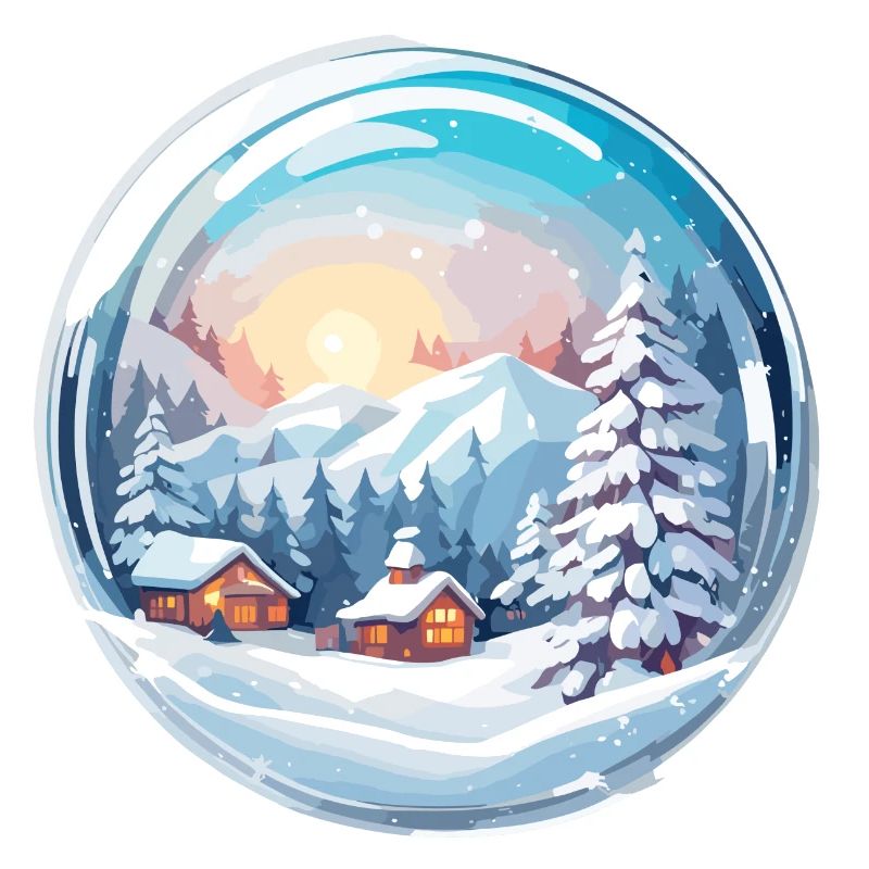 Snow Globe / Winter Magic / Snow / Souvenir