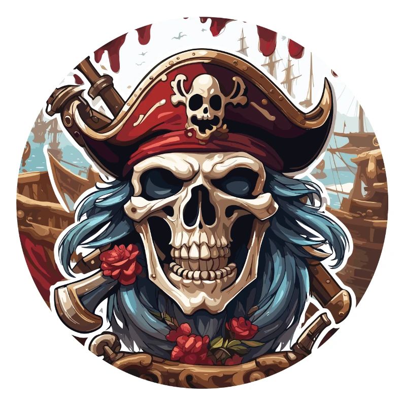 Pirate / Ahoy / Anchor / Captain / Skull / Rum
