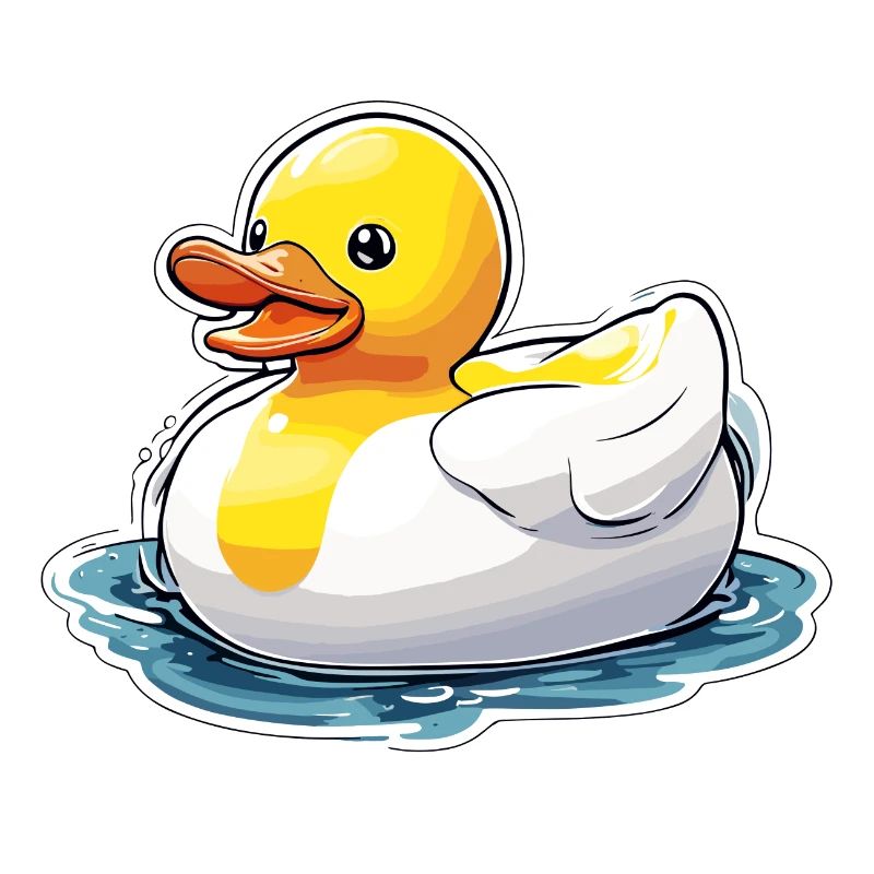 Canard en caoutchouc / canard en caoutchouc / eau / baignoire