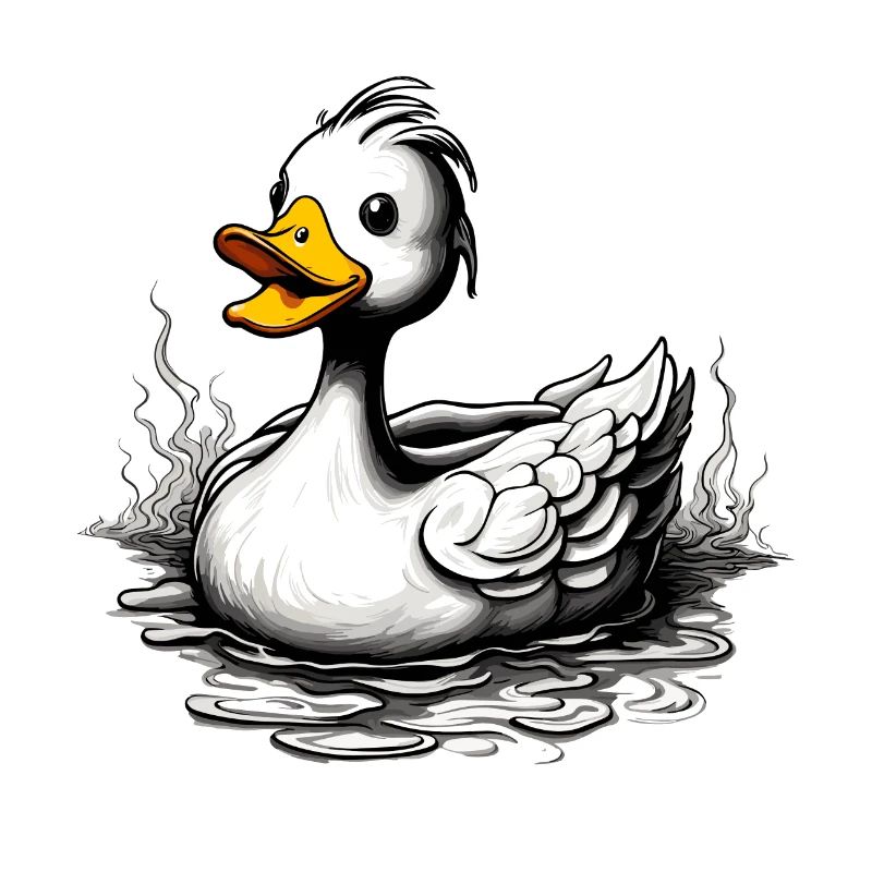 Canard en caoutchouc / canard en caoutchouc / eau / baignoire