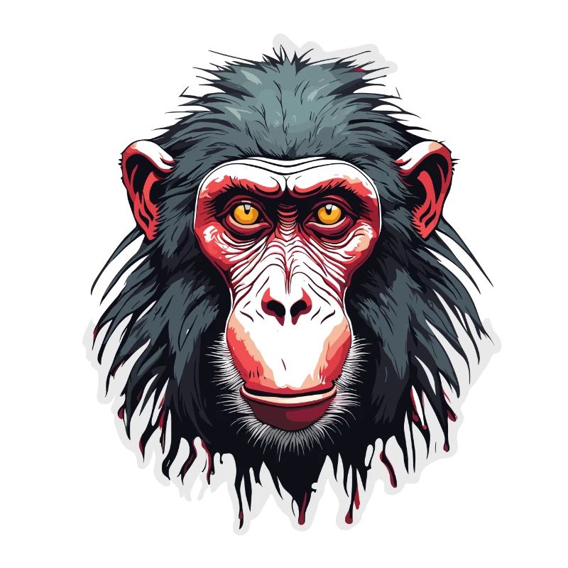 Monkey / Animal / Zoo / Babian / Wild / Comic