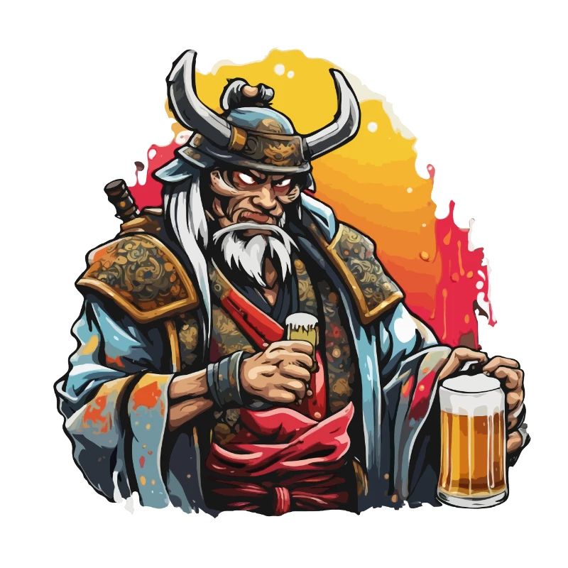 Samurai / Japanisch / Harakiri / Katana / Mann