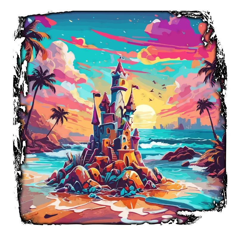 Château de sable / Construction / Jouer / Château / Vacances