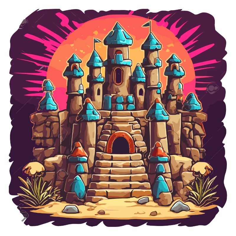 Château de sable / Construction / Jouer / Château / Vacances