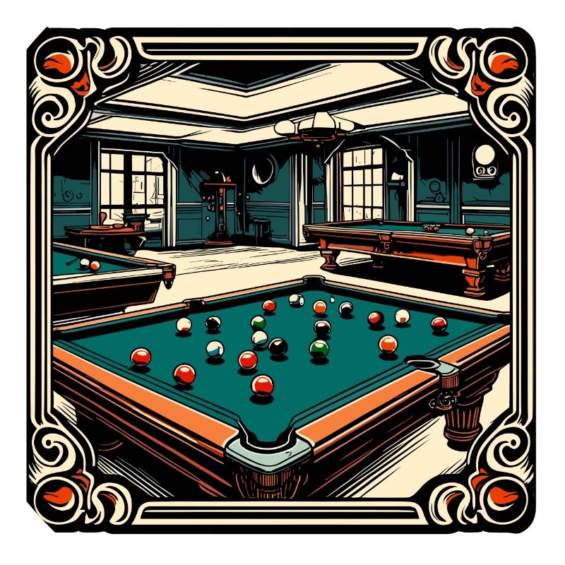 Billardtisch / Billiardkugel / 8 Ball / Pool / Kö