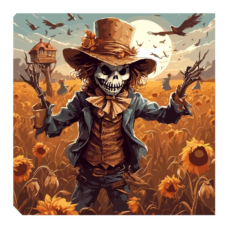 Vogelscheuche / Erntehelfer / Maisfeld / Feld