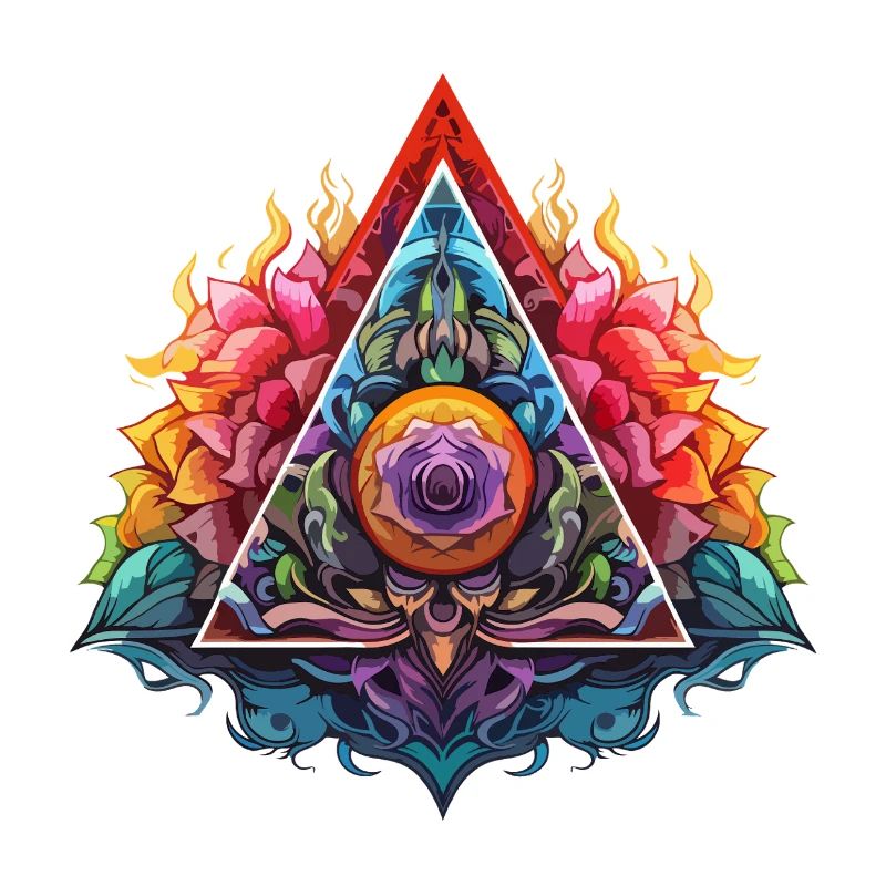 Flame Lotus Triangle