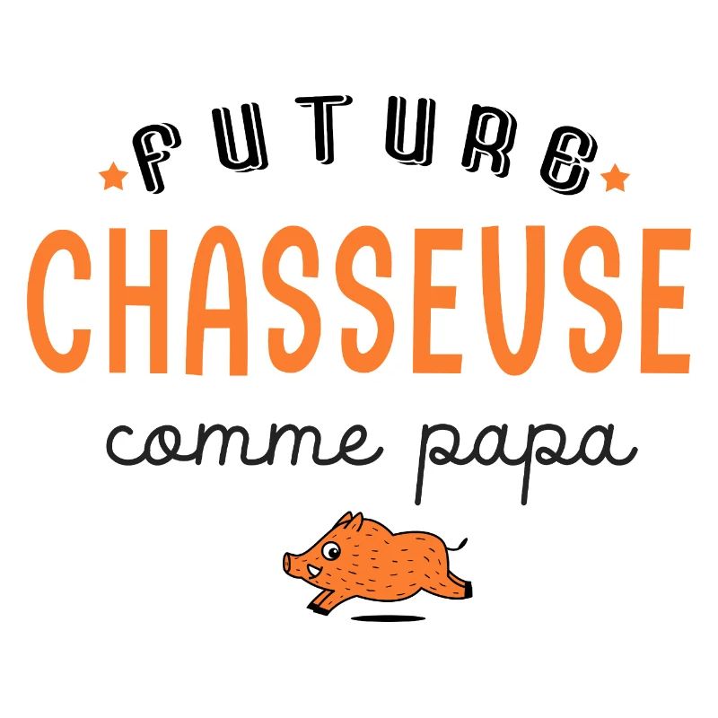 chasse future chasseuse comme papa