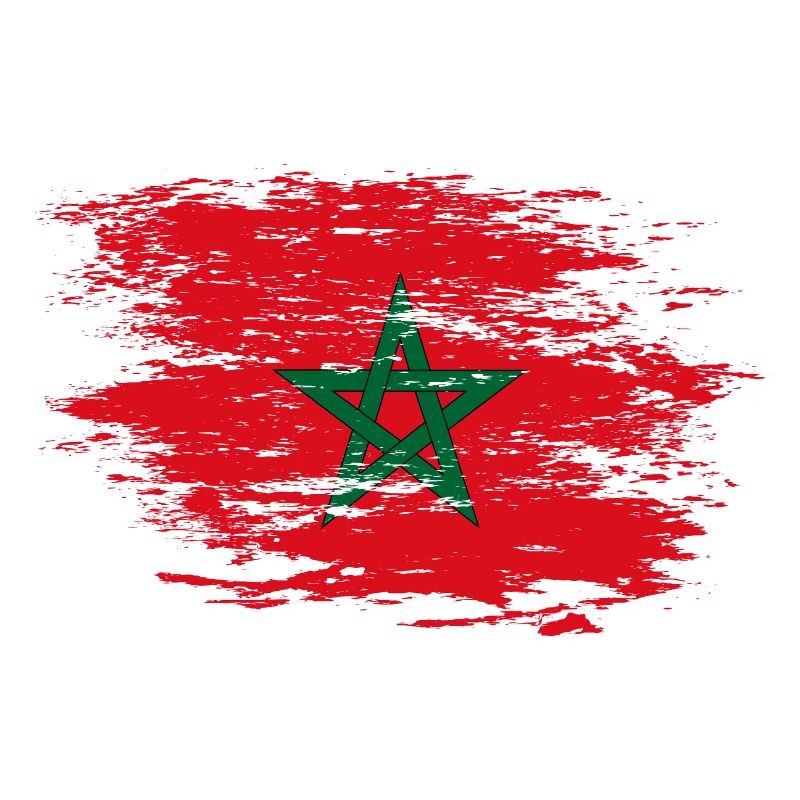 Drapeau du Maroc utilisé