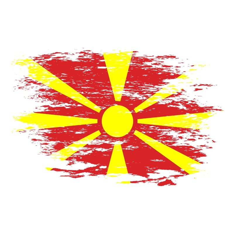 Drapeau de la Macédoine utilisé