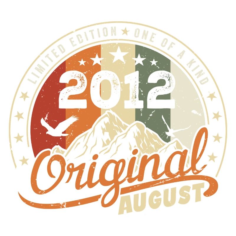 August 2012 Geburtstagsgeschenk August 2012 Retro 2012