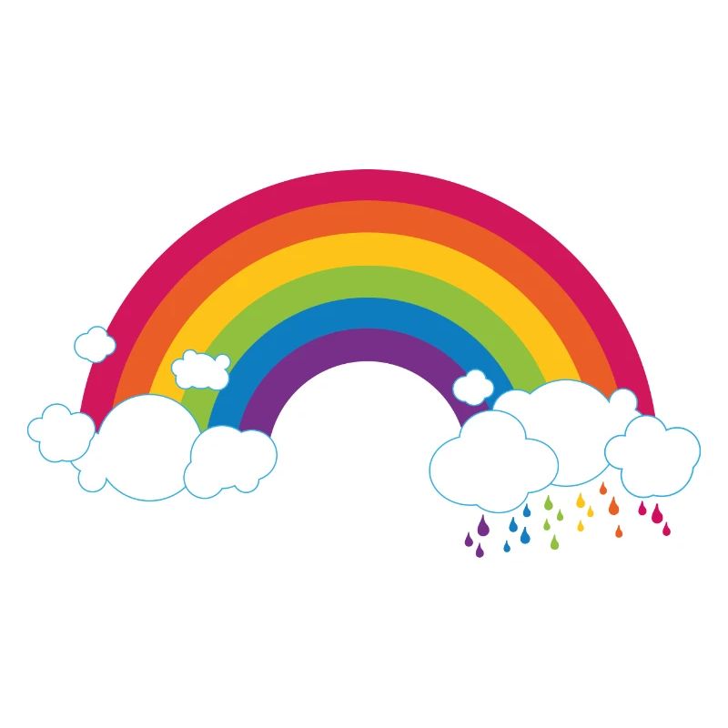 Regenbogen mit Wolke