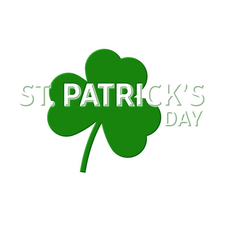 St. Patrick's Day avec le trèfle - avec un trèfle