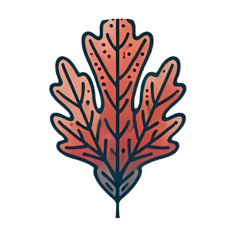 Rustic Autumn Leaf Illustration