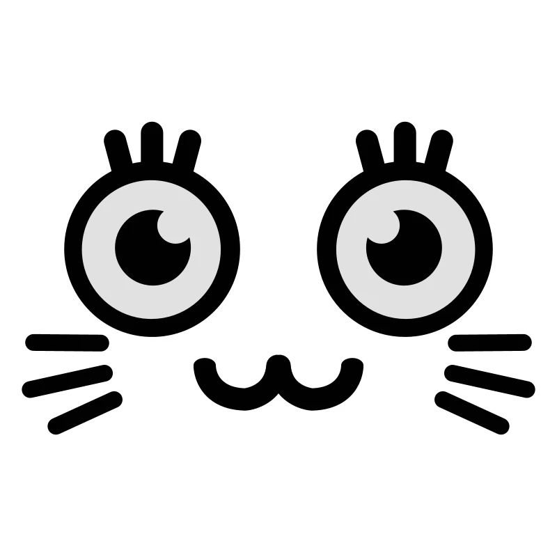 visage mignon de minou