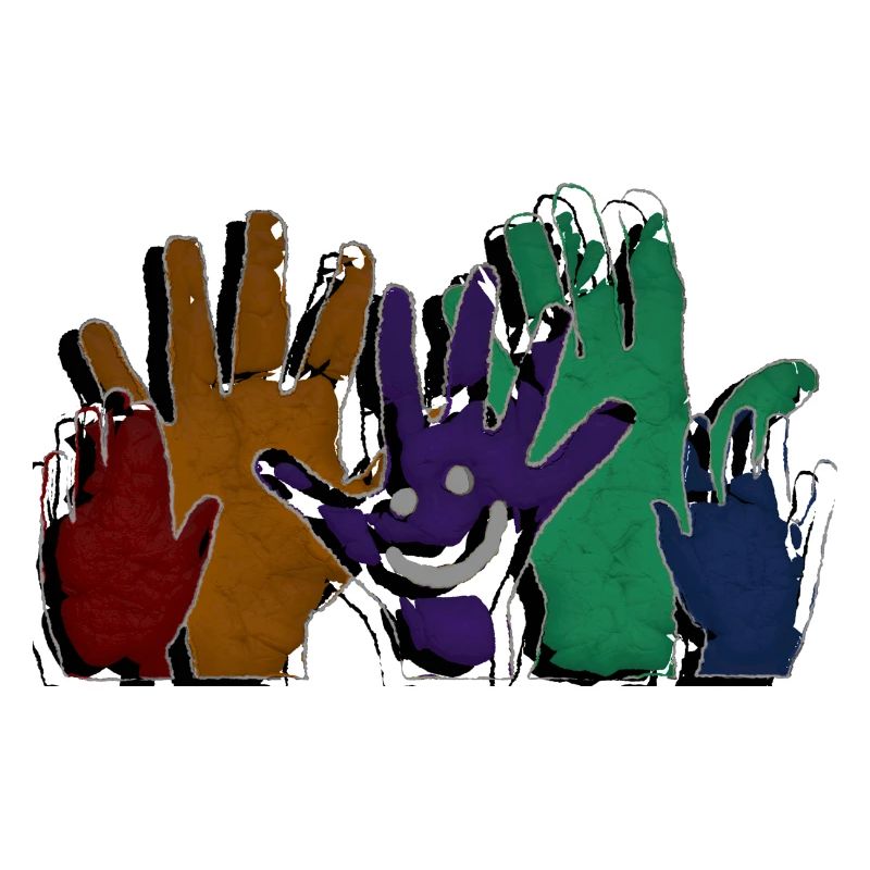 HELLO hands - grunge style