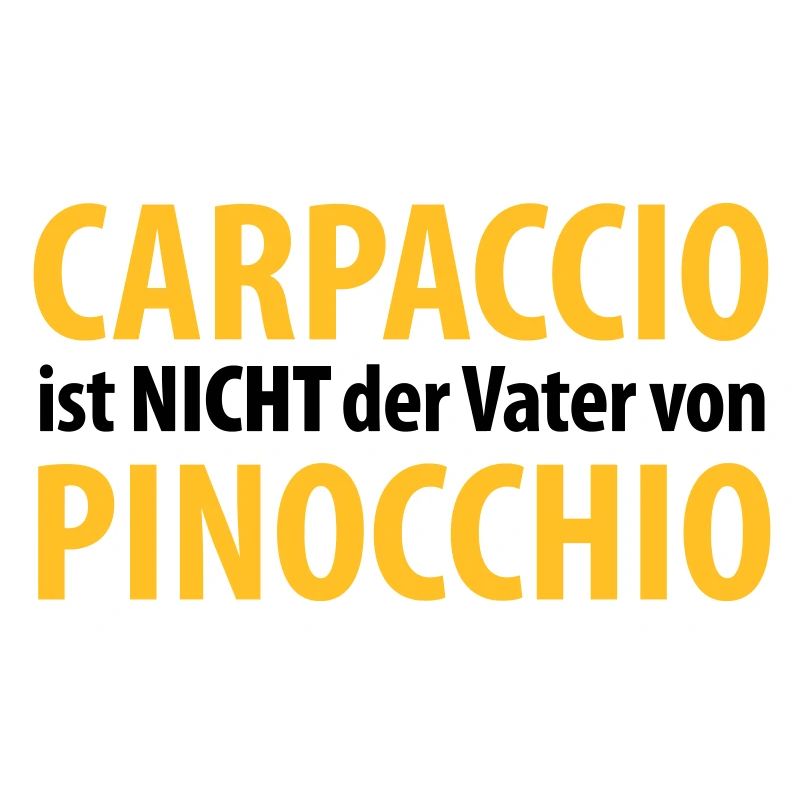 carpaccio n'est pas le père de Pinocchio