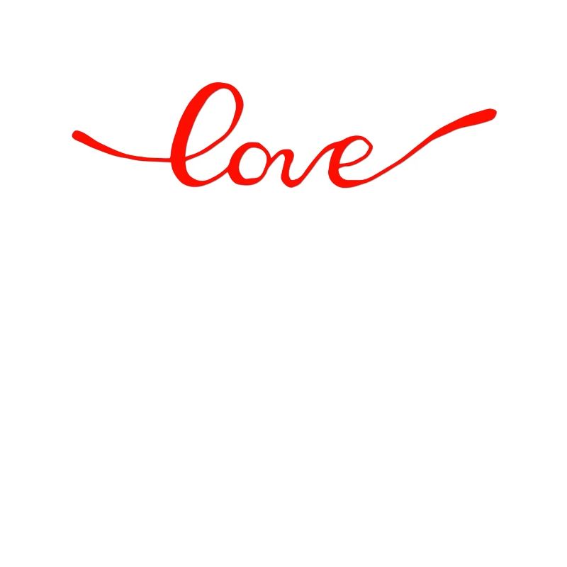 LOVE RED SCRIPT - Liebe Valentinstagsgeschenk