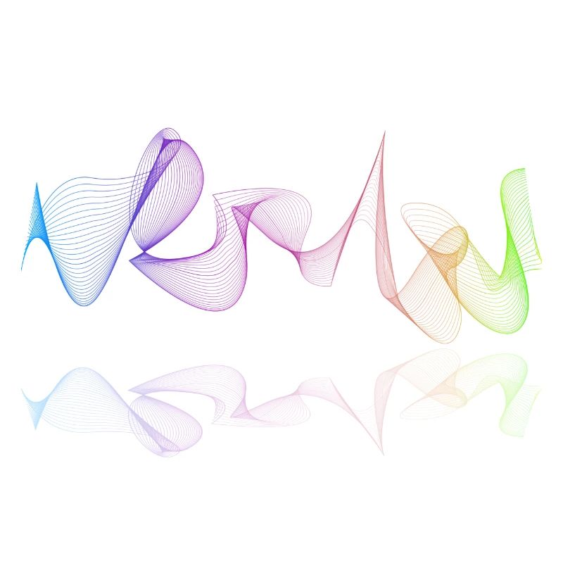 Lines Geometry Gradient Coloring