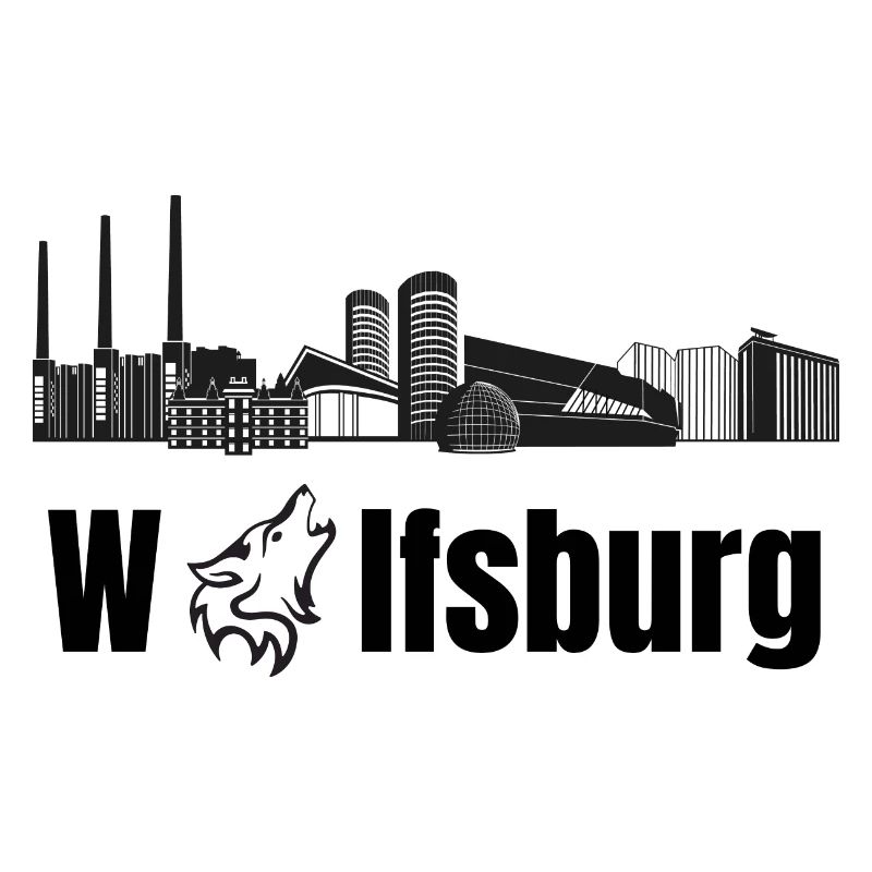 Wolfsburg Fanartikel Wolfsburg Skyline Wölfe Wolf
