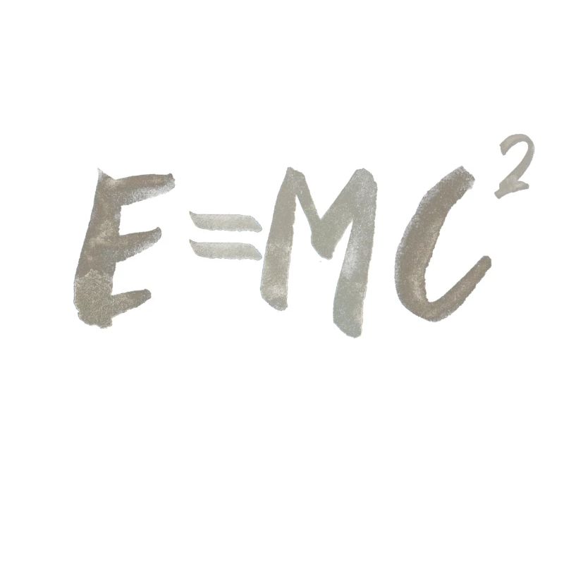 E MC2 Energy Physics Science Saying Font