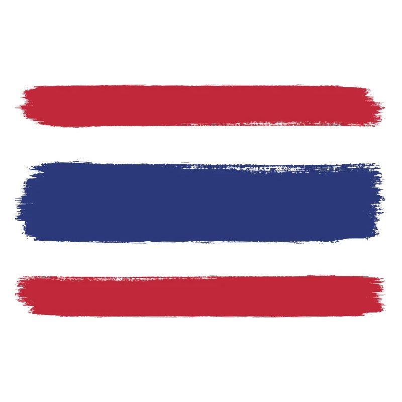 Drapeau de la Thaïlande look utilisé