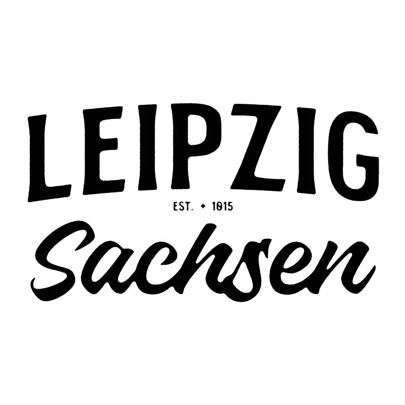Leipzig Sachsen Design with founding year