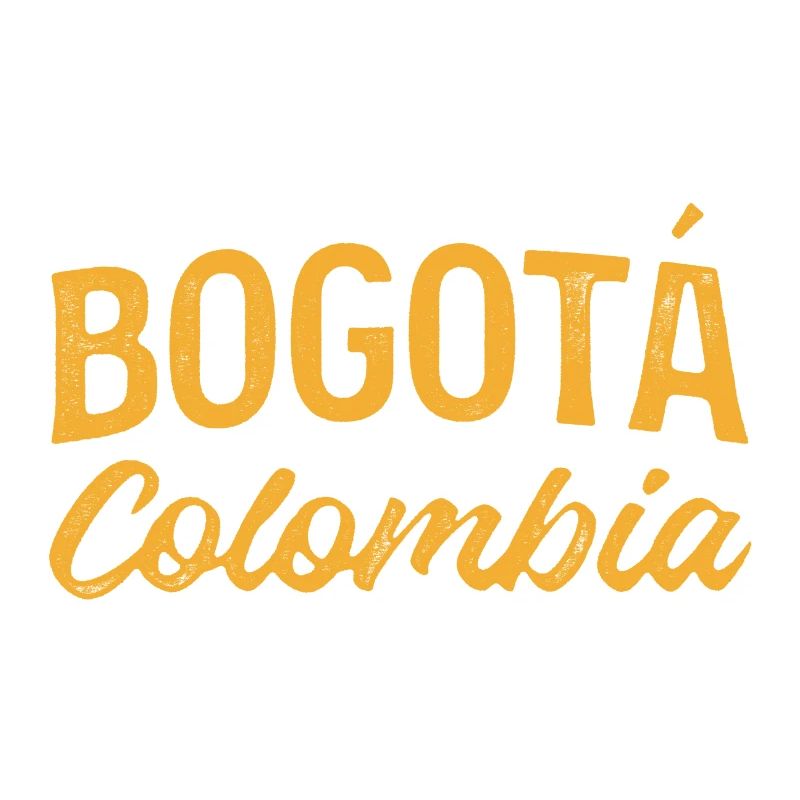 Bogotá Colombie Script Logo