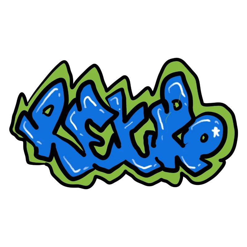 Retro graffiti design