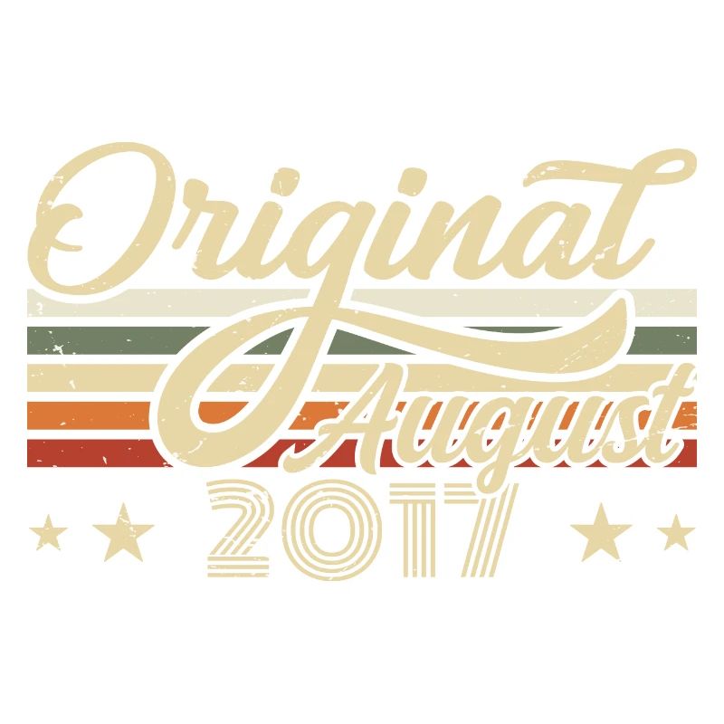Août 2017 Anniversaire Août 2017 - Original 2017