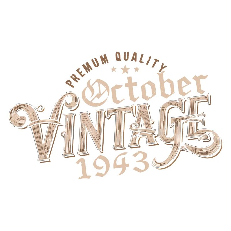 October Birthday Gift | Born in October 1943
