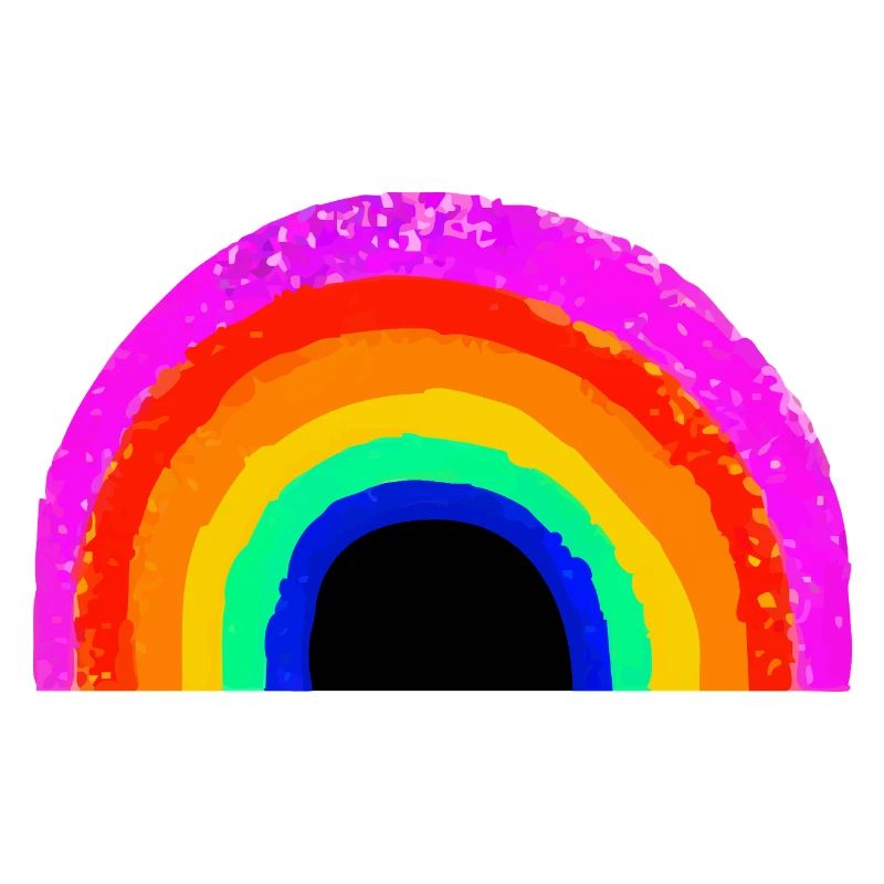 Lebendiger Regenbogenbogen