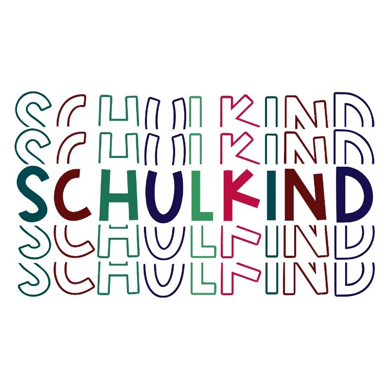 Schulkind bunt Einschulung Erstklässler