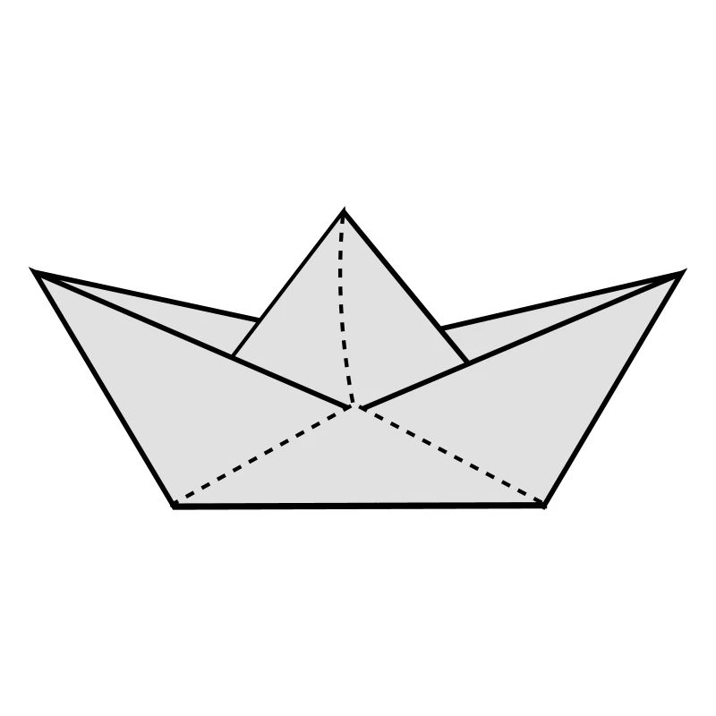 papier origami boot