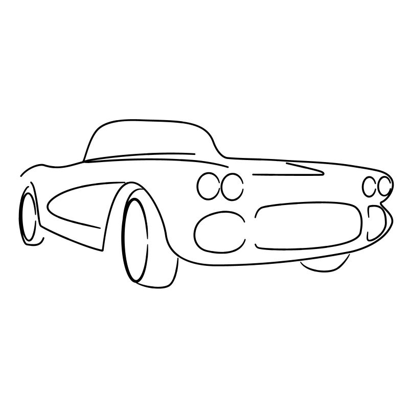Oldtimer Cabrio Roadster Tribal