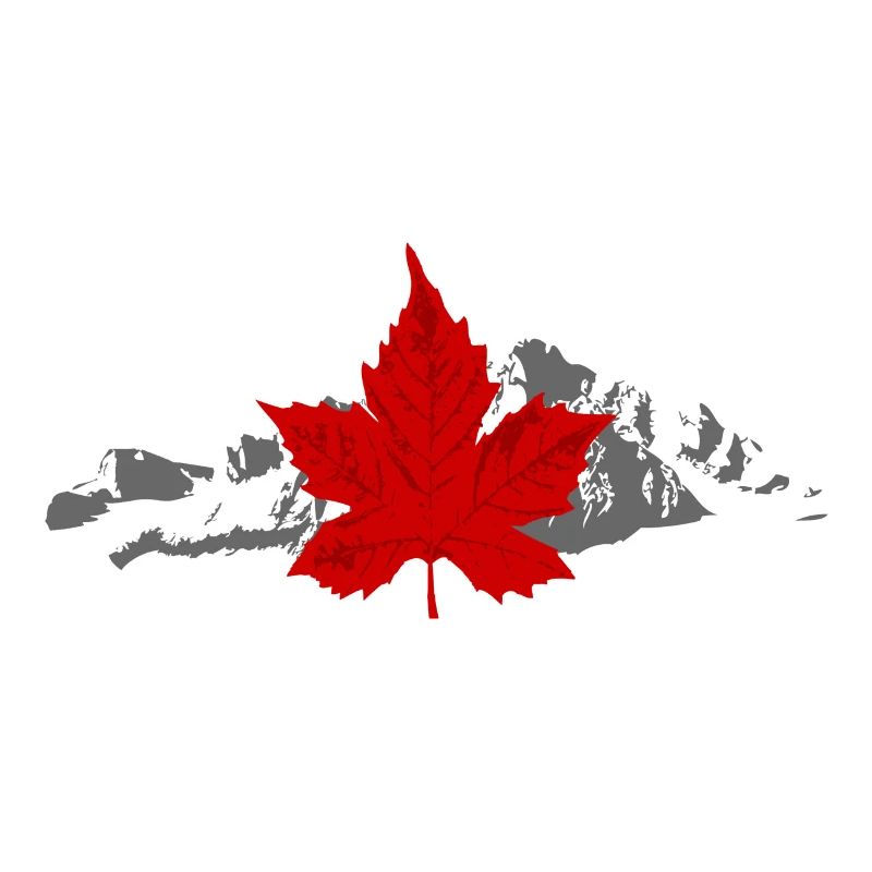 Canada - Maple Leaf & Mountain