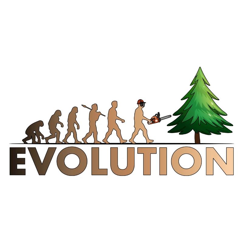 Couleur de l'évolution de la tronçonneuse