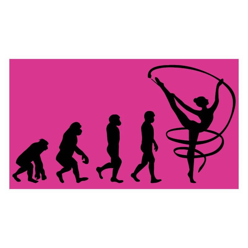 Rhythmic Gymnastics Ribbon Gymnast Evolution Funny