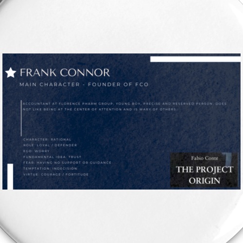 FRANK CONNOR - Buttons small 1''/25 mm (5-pack)