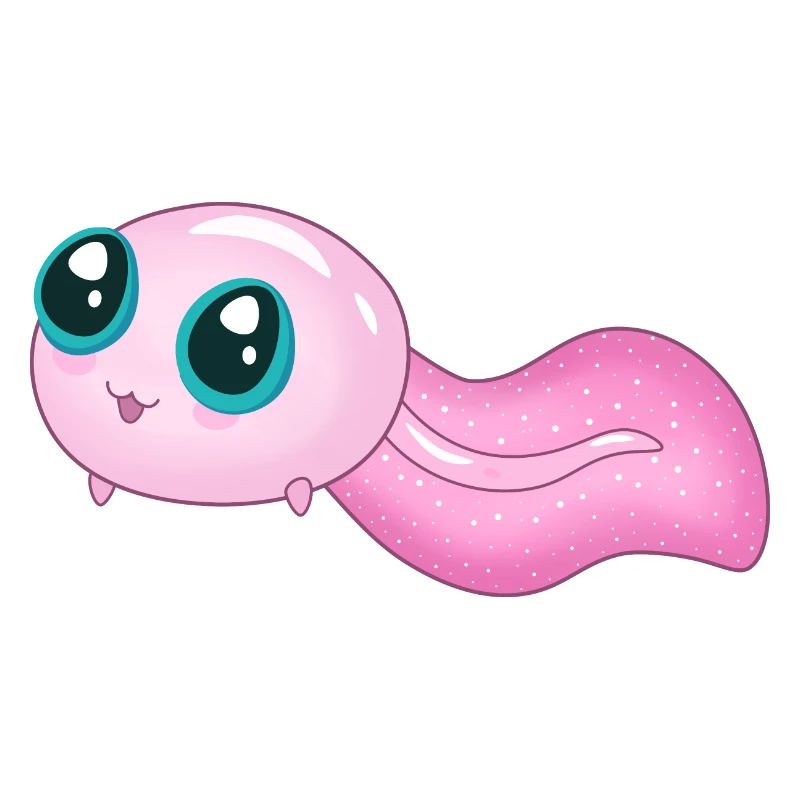 Cute Pink Tadpole