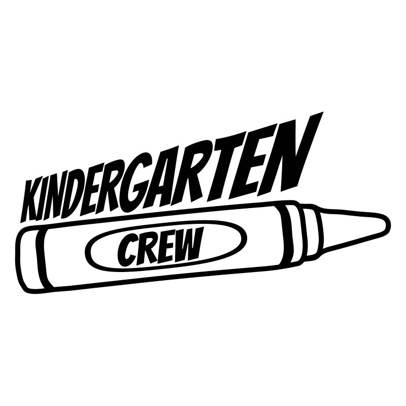 Team Kindergarten Crew Wax Crayon